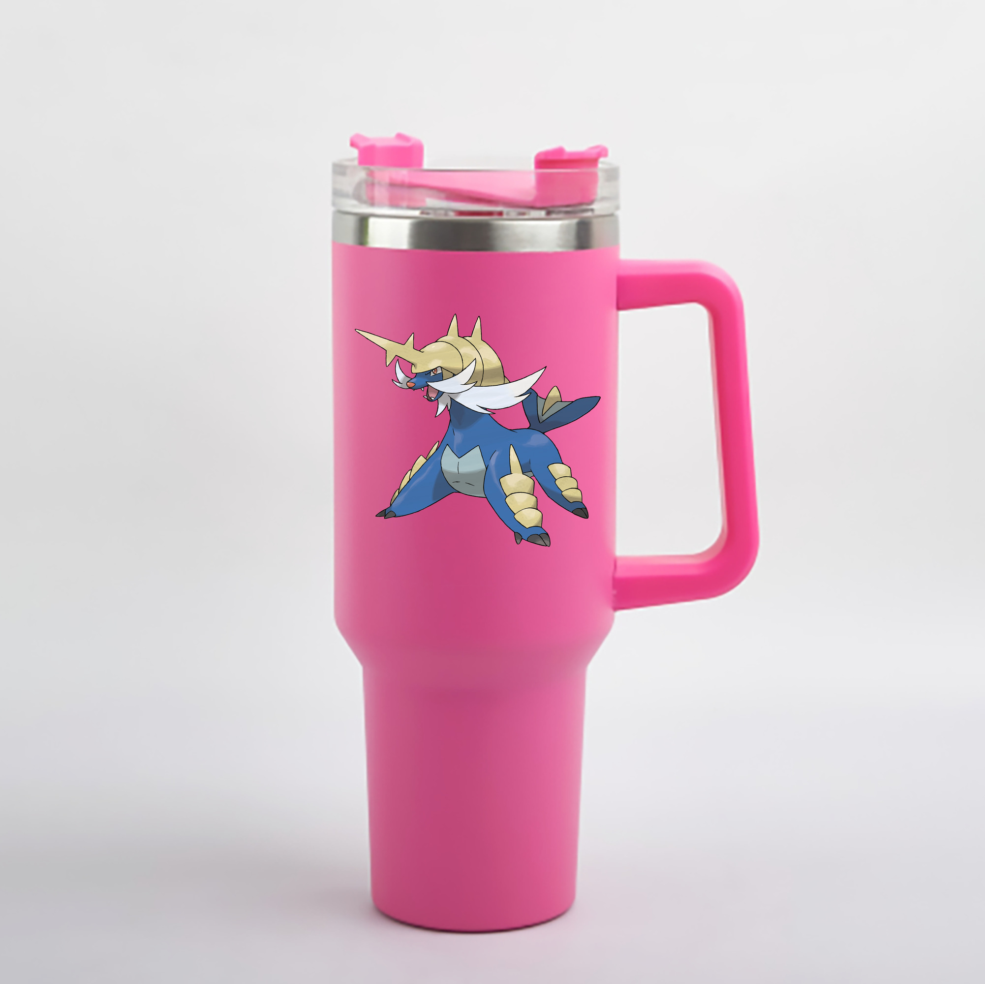 （画像用） ポケットモンスター Pokémon 1200mL車用タンブラー - クリスタルステッカー（プラスチックストロー付き）